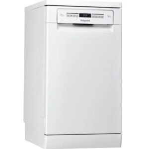 Hotpoint Slimline Dishwasher, 45cm White - HSFO 3T223 W