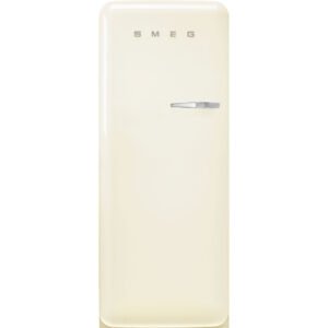 244L Retro Tall Fridge with Ice Box, Cream - Smeg FAB28LCR5UK