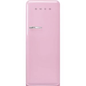 270L Retro Tall Fridge with Ice Box, Pink - Smeg FAB28RPK5