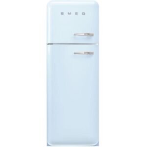 265L Retro Static Smeg Fridge Freezer, 80/20, Pastel Blue - FAB30LPB5UK