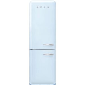 331L Retro Frost Free Smeg Fridge Freezer, 60/40, Pastel Blue - FAB32LPB5UK