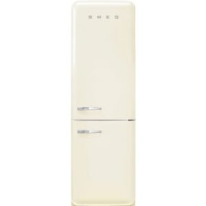 331L Retro Frost Free Smeg Fridge Freezer, 60/40, Cream - FAB32RCR5UK