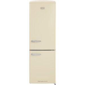 330L Retro Frost Free Fridge Freezer, Cream - CDA Florence Barley