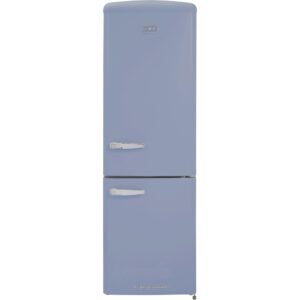 330L Retro Frost Free Fridge Freezer, Blue - CDA Florence Sea Holly