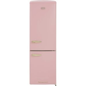 330L Retro Frost Free Fridge Freezer, 60/40, Pink - CDA Florence Tea Rose (Discontinued)