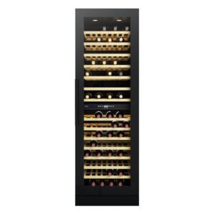 117 Bottle Freestanding CDA Wine Cooler, Black, G Rated - FWC881BL