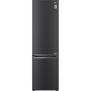 384L No Frost Black Fridge Freezer, 70/30 Freestanding - LG GBB92MCB2P