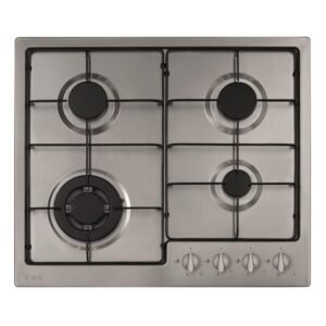 4 Burner Gas Hob, Stainless Steel - CDA HG6251SS
