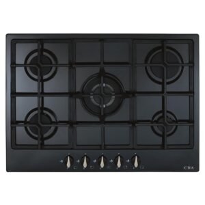5 Burner Gas Hob, Black - CDA HG7251BL (Discontinued)