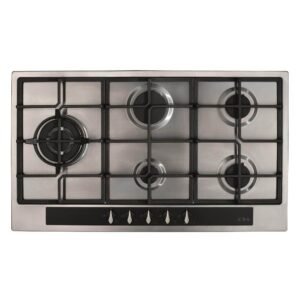 86cm 5 Burner Gas Hob, Stainless Steel - CDA HG9351SS