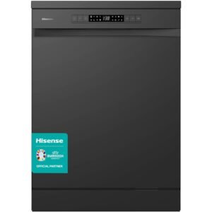 Hisense Dishwasher, 60cm Black Freestanding - HS622E90BUK