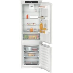 253L No Frost Integrated Fridge Freezer, Fixed Hinge, 70/30, Stainless Steel, E Rated - Liebherr ICNe5103