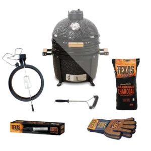 40cm Minimo 15" Charcoal BBQ Grills, Black Pack - Kamado Bono TQ0015ALLIN