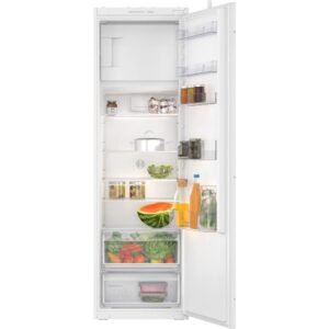 280L Built-In Integrated Fridge, with Ice Box, White - Bosch KIL82NSE0G Series 2