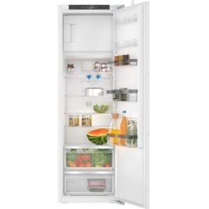 280L Built-In Integrated Fridge, with Ice Box, Fixed Hinge, White - Bosch KIL82VFE0G Series 4