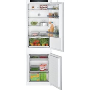 267L Low Frost Integrated Fridge Freezer, 60/40, White - Bosch KIV86VSE0G Series 4 (Discontinued)