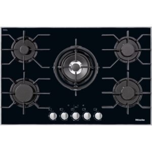 81cm 5 Burner Gas Hob Black on Glass - Miele KM3034-1