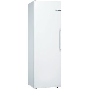 346L Freestanding Tall Larder Fridge, White - Bosch KSV36VWEPG Series 4