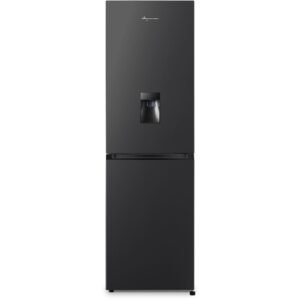 256L Total No Frost Black Fridge Freezer, 50/50  - Fridgemaster MC55251DEB