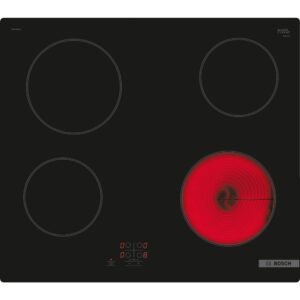 60cm 4 Zone Electric Ceramic Hob Frameless - Bosch PKE61RAA8B Series 2