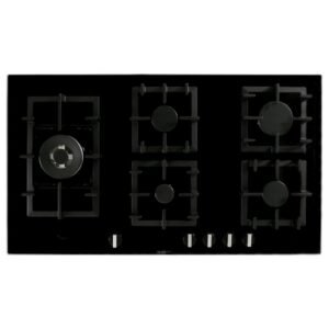 90cm Bosch 5 Burner Gas Hob Black - PPS9A6B90 Series 6 (Discontinued)