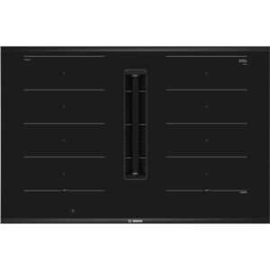 80cm Black Vented Induction Hob, with Extractor - Bosch PXX875D67E Series 8 (Discontinued)