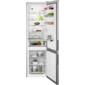 367L No Frost Freestanding Fridge Freezer, 70/30, Stainless Steel, E Rated - AEG RCB636E2MX