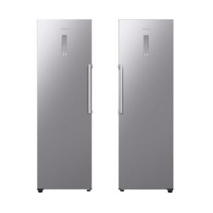 387L Tall Larder Fridge & Tall Freezer Pack, Silver - Samsung