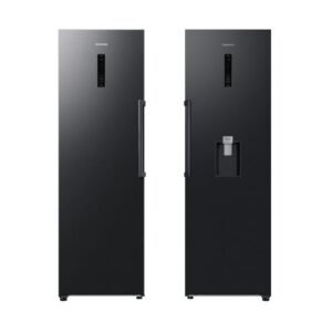387L WiFi Tall Larder Fridge & Tall Freezer Pack, Black - Samsung (Discontinued)