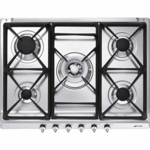 75cm Classic Smeg Gas Hob Stainless Steel - SE70SGH-5