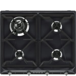 Victoria 4 Burner Smeg Gas Hob Black - SR964NGH