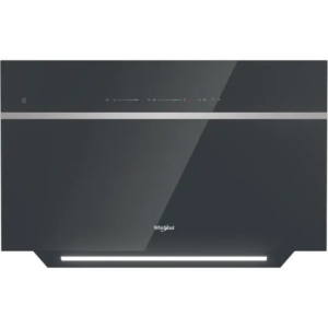 90cm Vertical Cooker Hood Touch Control Black - Whirlpool WHVS90FLTCK