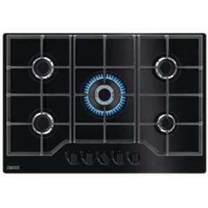 Zanussi Gas Hob 5 Burner Black Frameless - ZGGN755K