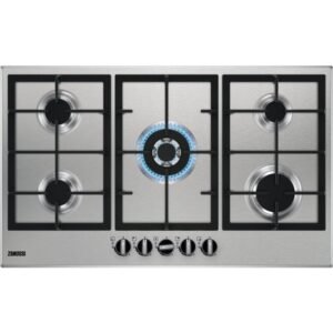 86cm Zanussi Gas Hob 5 Burner Stainless Steel - ZGNN955X (Discontinued)