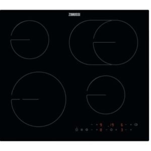 59cm Black 4 Zone Electric Ceramic Hob - Zanussi ZHRX643K (Discontinued)