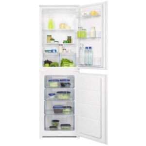 267L Low Frost Integrated Fridge Freezer, 50/50, White - Zanussi ZNFN18FS5 (Discontinued)