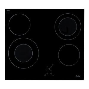 60cm Four Zone Electric Ceramic Hob, Frameless Touch Control - Amica ACH6440FR