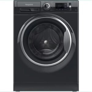 9kg 1400rpm Hotpoint Washing Machine, ActiveCare, Black - NM11948BCAUK