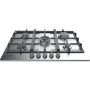 5 Burner Gas Hob, 75cm Stainless Steel - Indesit THP 751 W/IX/I (Discontinued)