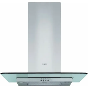 60cm Cooker Hood Stainless Steel & Glass - Whirlpool WHFG64FLMX