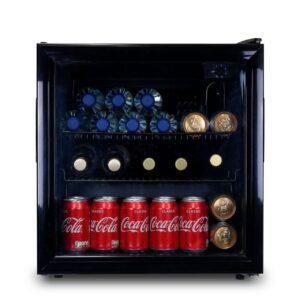 50L Black Mini Drinks Fridge / Wine Cooler - SIA DC2BL