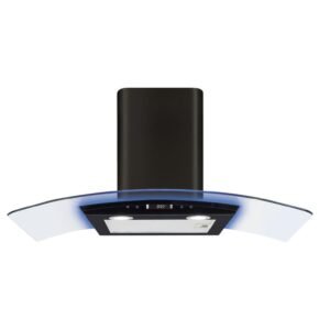 90cm Extractor Fan Cooker Hood / Curved Glass - CDA EKP90BL (Discontinued)