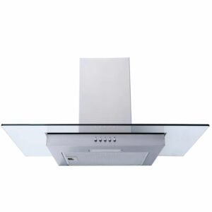 70cm Flat Glass Chimney Cooker Hood / Extractor Fan - SIA FL70SS