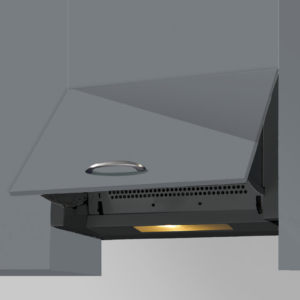 60cm Black Integrated Kitchen Extractor Fan - SIA INT60BL
