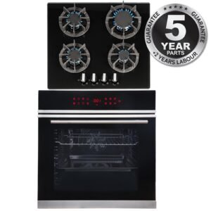 SIA 76L Single Electric Oven With LED Display & 4 Burner Gas Hob