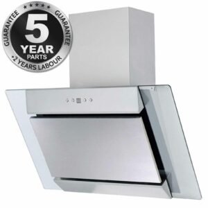 70cm Angled Cooker Hood - Stainless Steel - SIA AGL71SS