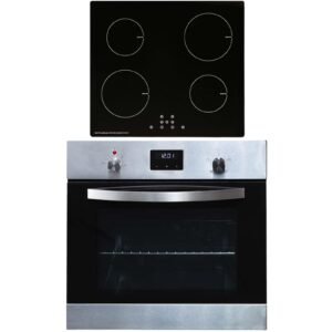SIA 60cm 4 Zone Induction Hob & SS Digital Built In Electric Oven