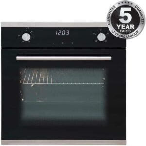 60cm Built In Electric Oven, Black - SIA SO103