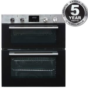 60cm Stainless Steel Built In Electric Double Oven - SIA DO111SS