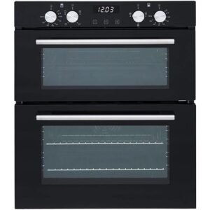 60cm Black Electric Built Under Double Oven - SIA DO101
